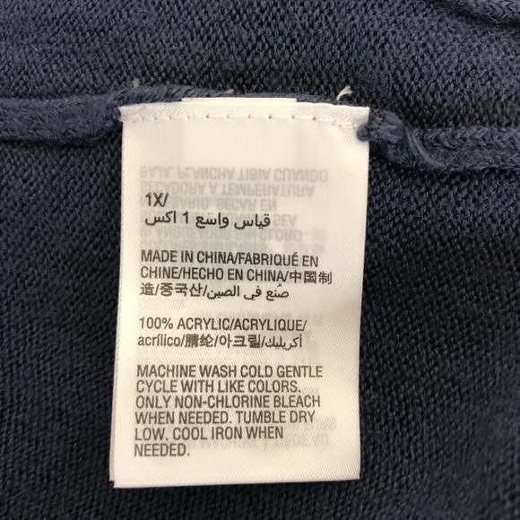 Karen Scott NWT 1X Open Front Cardigan Sweater - Picture 6 of 6